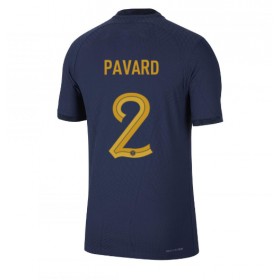 Frankrike Benjamin Pavard #2 Hemmakläder VM 2022 Kortärmad